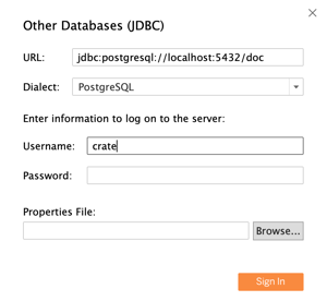 Connect Other Databases (JDBC)