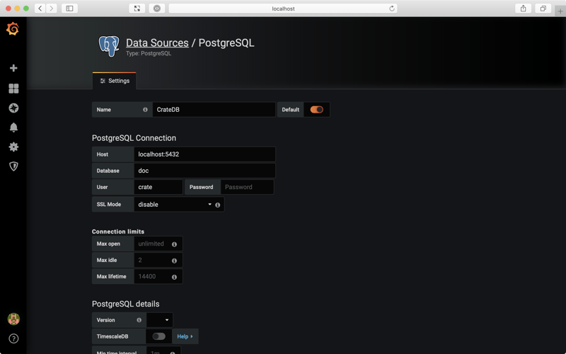 Grafana screenshot